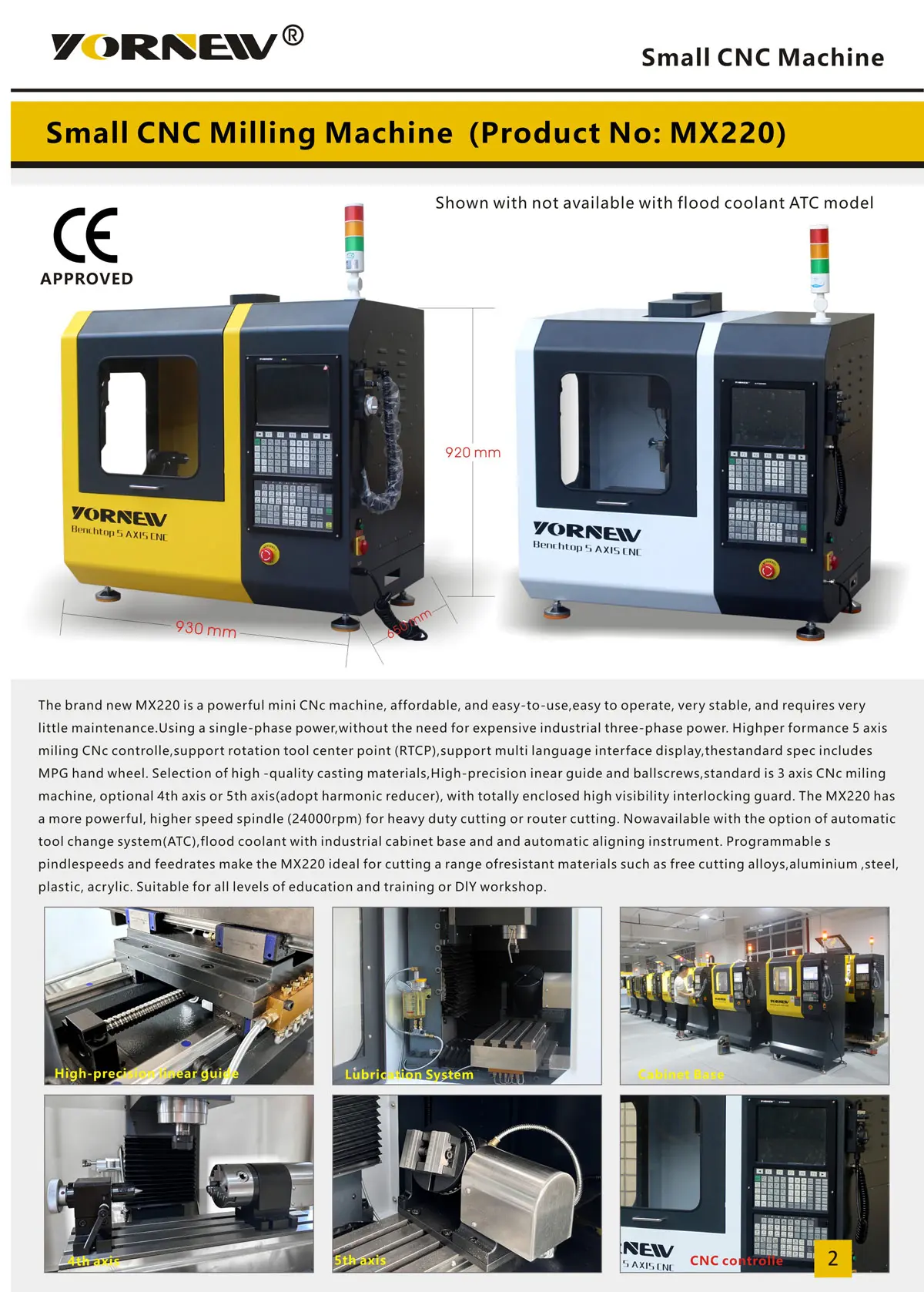 MX220 Mini CNC Mill