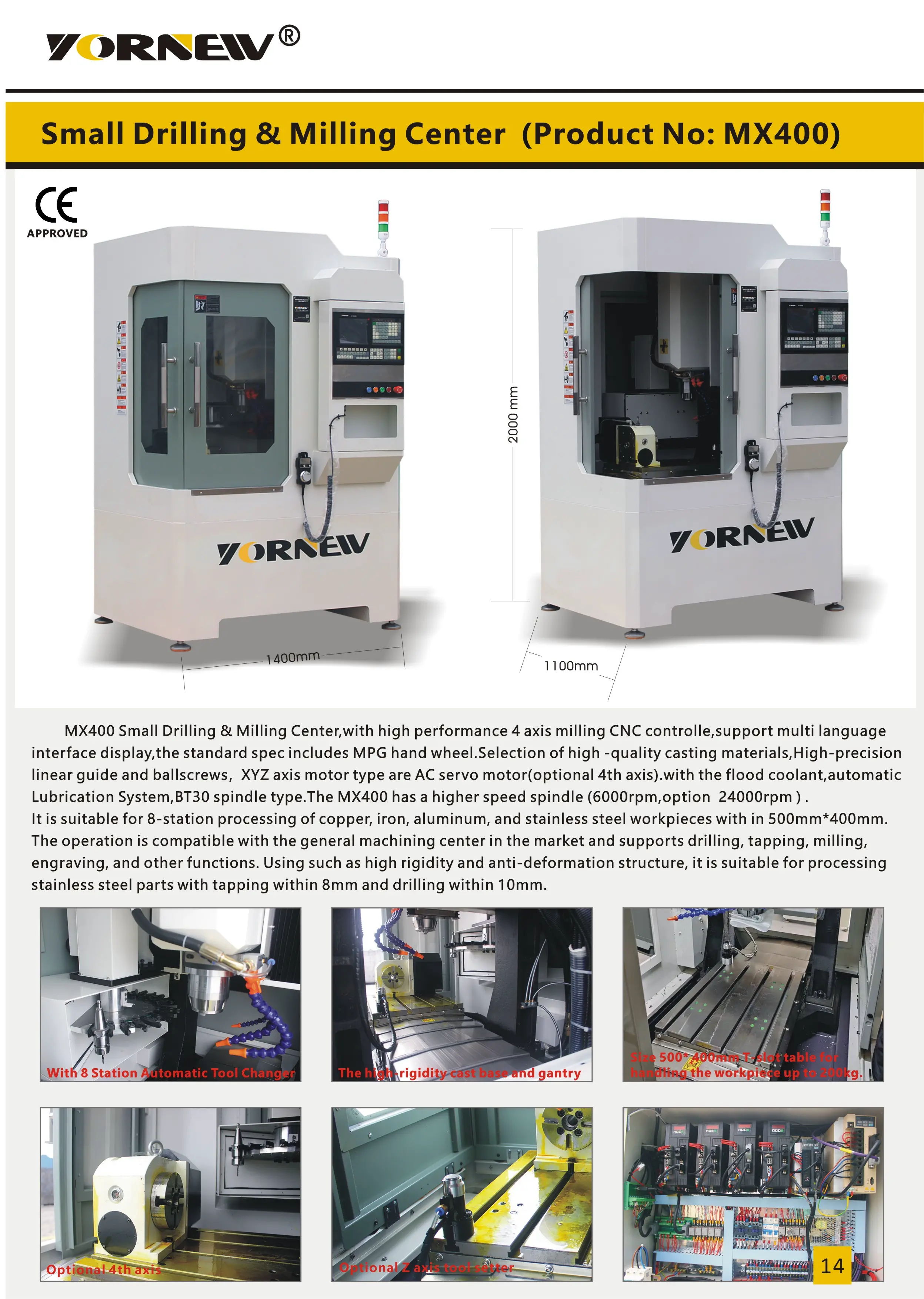 MX400 Small Drilling & Milling Center catalog